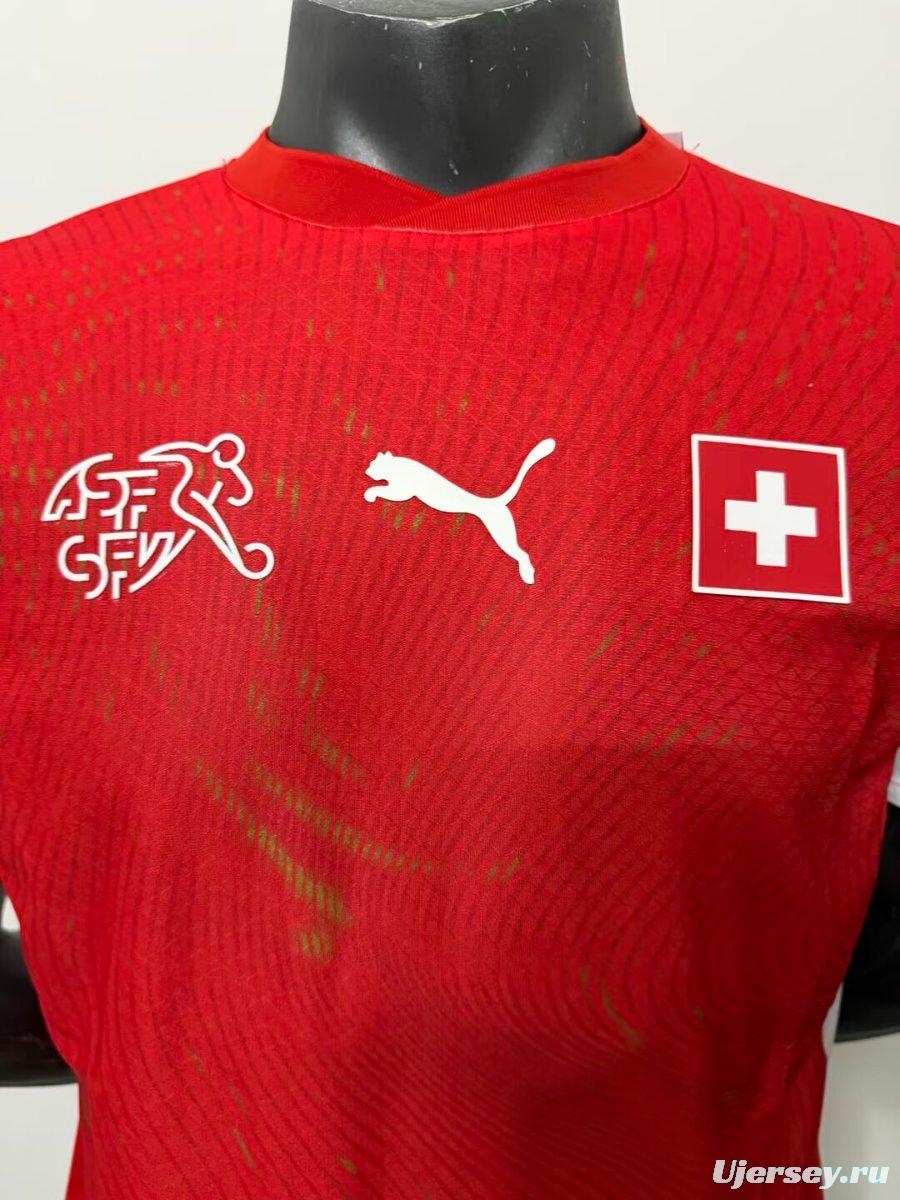 Player Version 2026 Switzerland Home Jersey