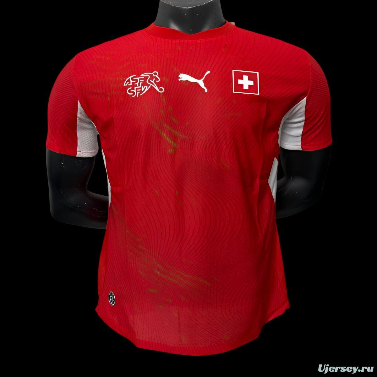 Player Version 2026 Switzerland Home Jersey