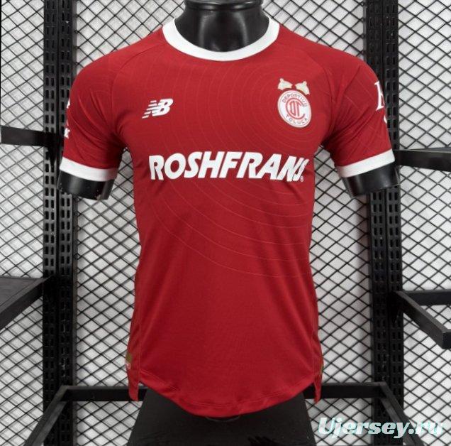 Player Version 26/27 Deportivo Toluca FC New Balance Home Deep Red White Jersey