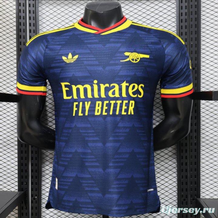 layer Version 26/27 Arsenal Navy Blue with Geometric Pattern Third Jersey