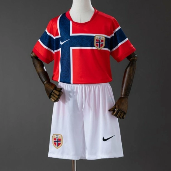 2026 Kids Norway Home Kit Jersey Size 16-28