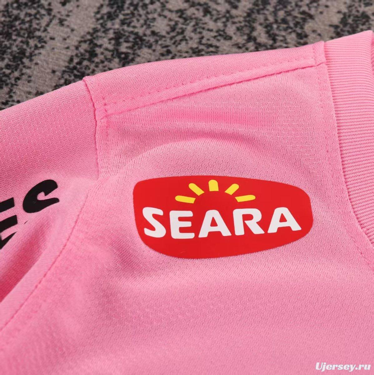 Retro 12/13 Kids Santos Away Pink Jersey