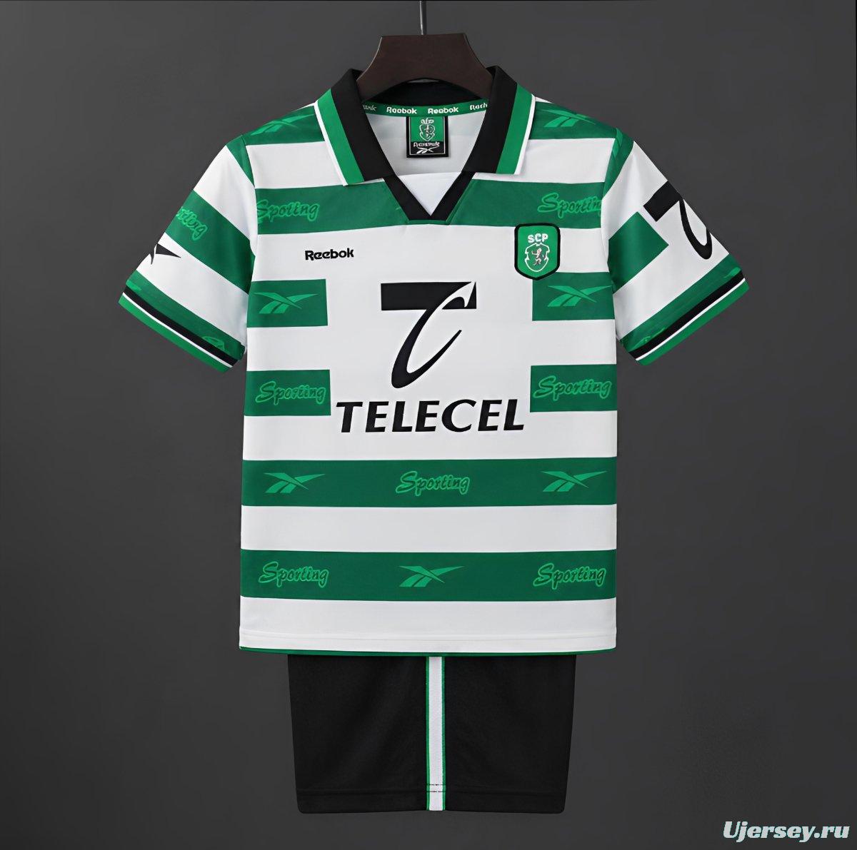 Retro 99/00 Kids Sporting Lisbon Home Jersey