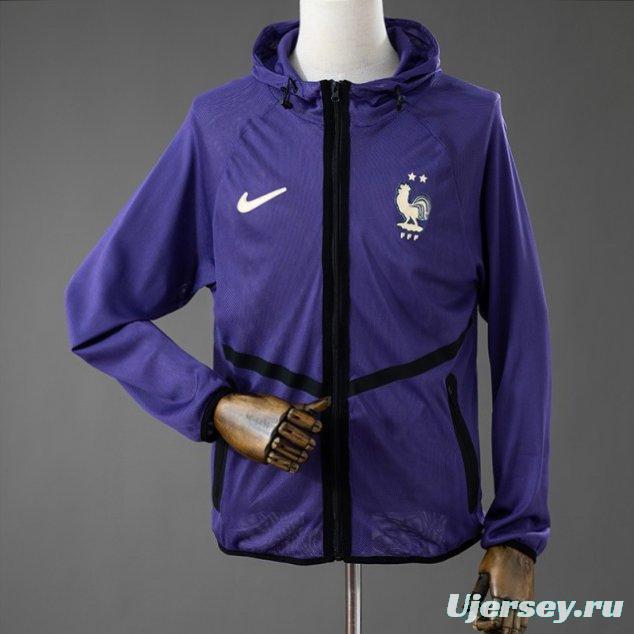 2026 France Men's Football Anthem Jacket - Purple
