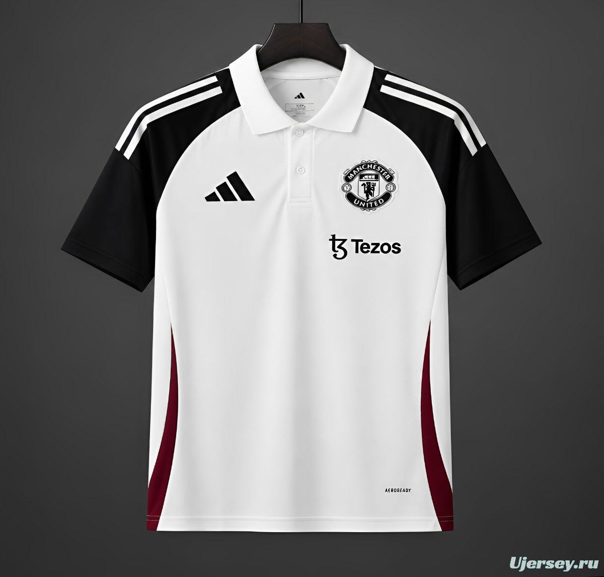 26/27 Manchester United White POLO Jersey