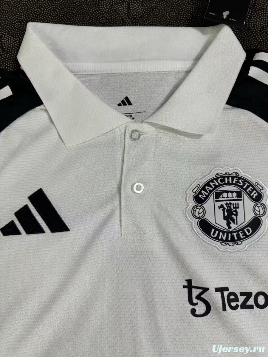 26/27 Manchester United White POLO Jersey
