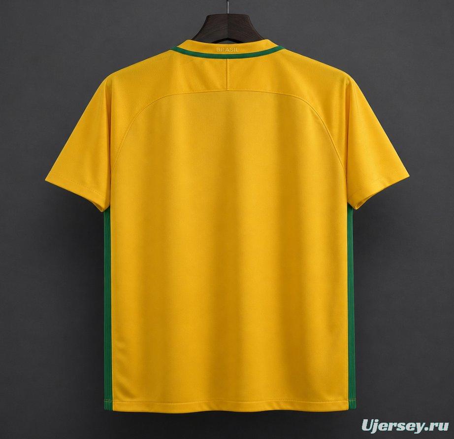 Retro 2016 Brazil Home Jersey