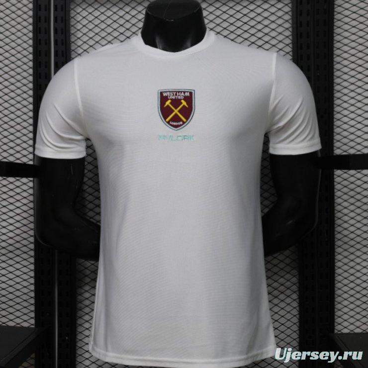 Player Version 26/27 West Ham United White Short Sleeve Training Jersey