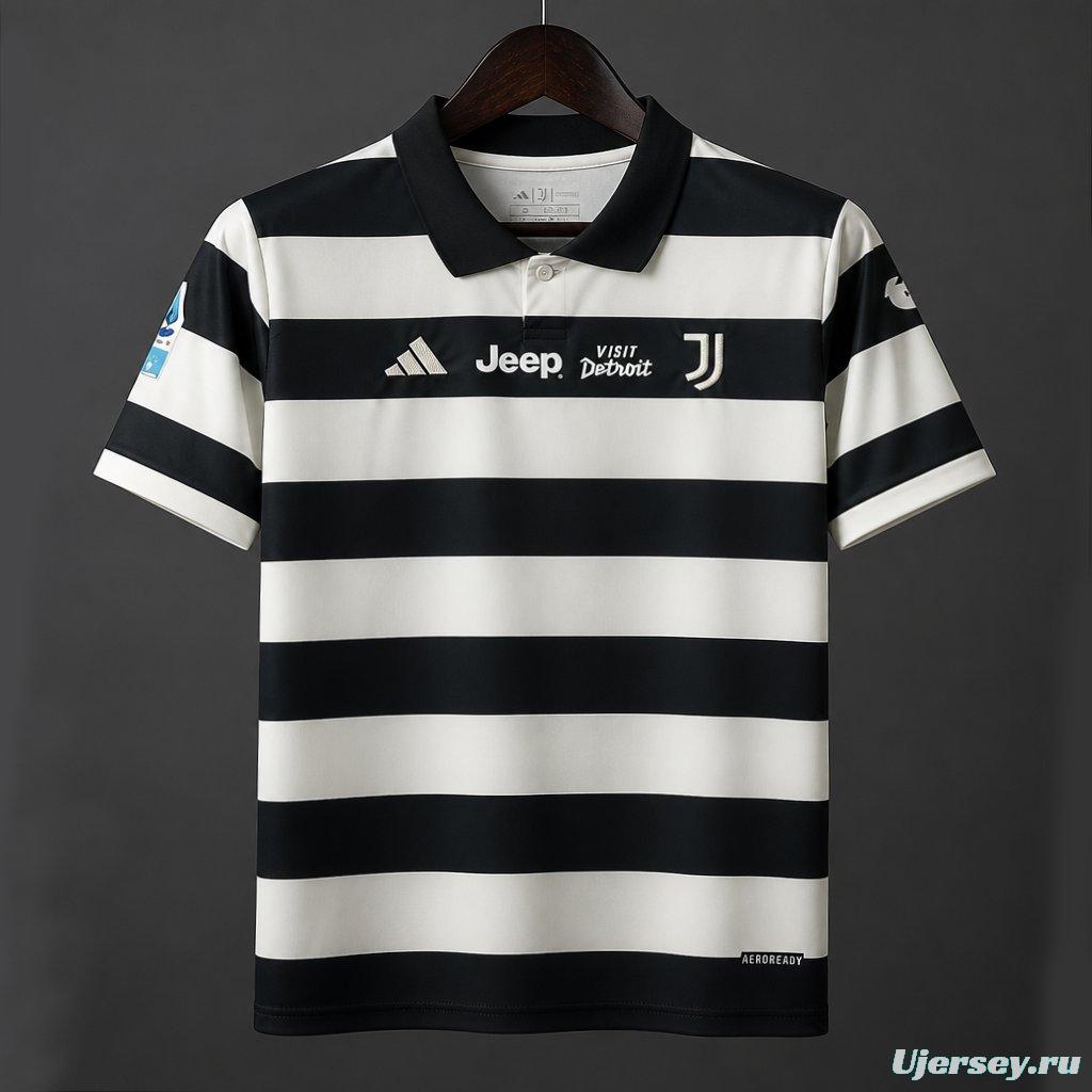 25/26 Juventus Forth Jersey With Serie A Full Sponsor