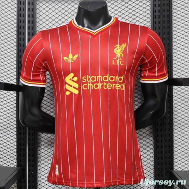 Player Version 26/27 Liverpool Red with White Pinstripe Home Jersey