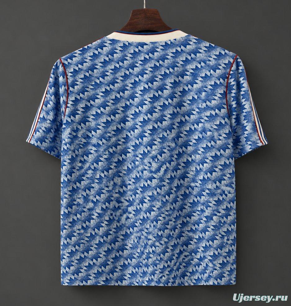 26/27 Adidas Originals Manchester United 1990-92 Remake Vintage Away Football Jersey