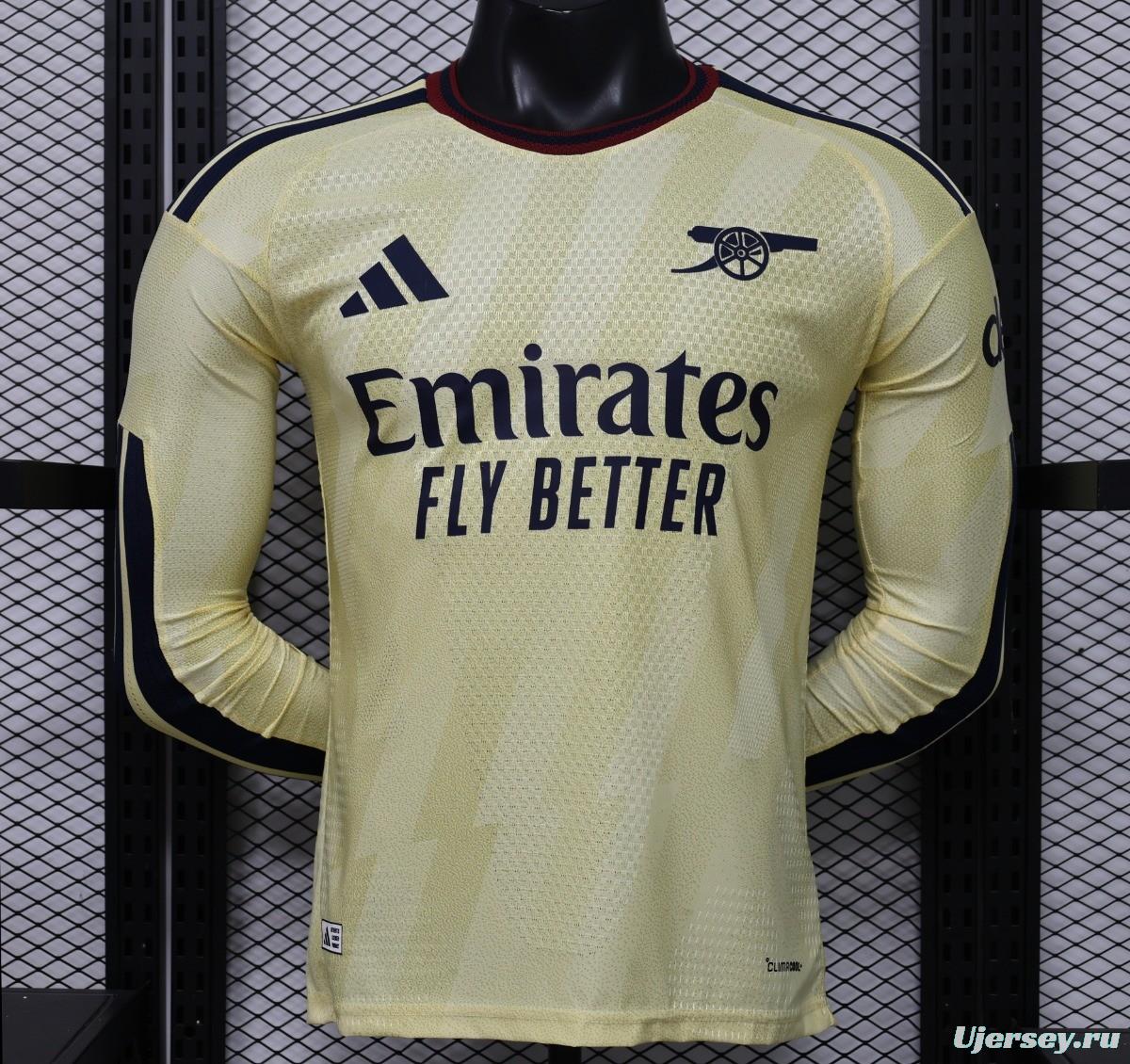 Player Version 26/27 Arsenal Yellow  Long Sleeve Jersey