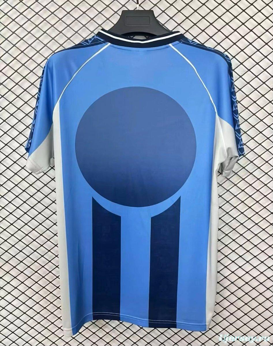 Retro 1995/97 Coventry City Sky Blue & Navy Stripe Home Jersey