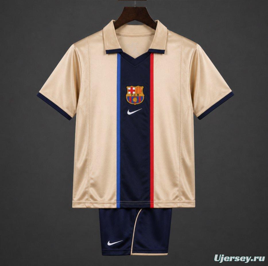 Retro Kids 01/02 Barcelona Away Jersey