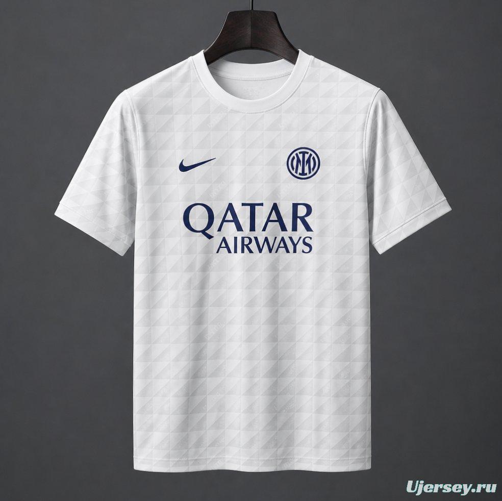 26/27 Inter Milan Gray White Pre-Match Jersey