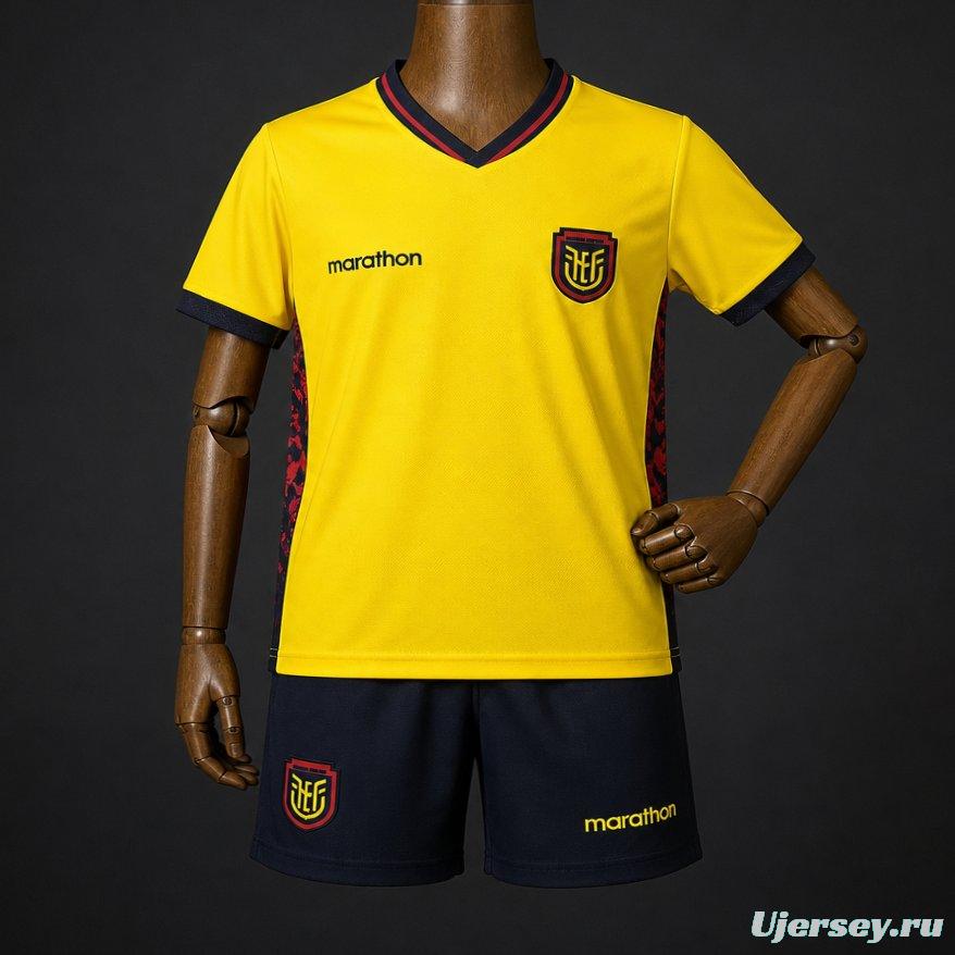 2026 Kids Ecuador World Cup Home Jersey