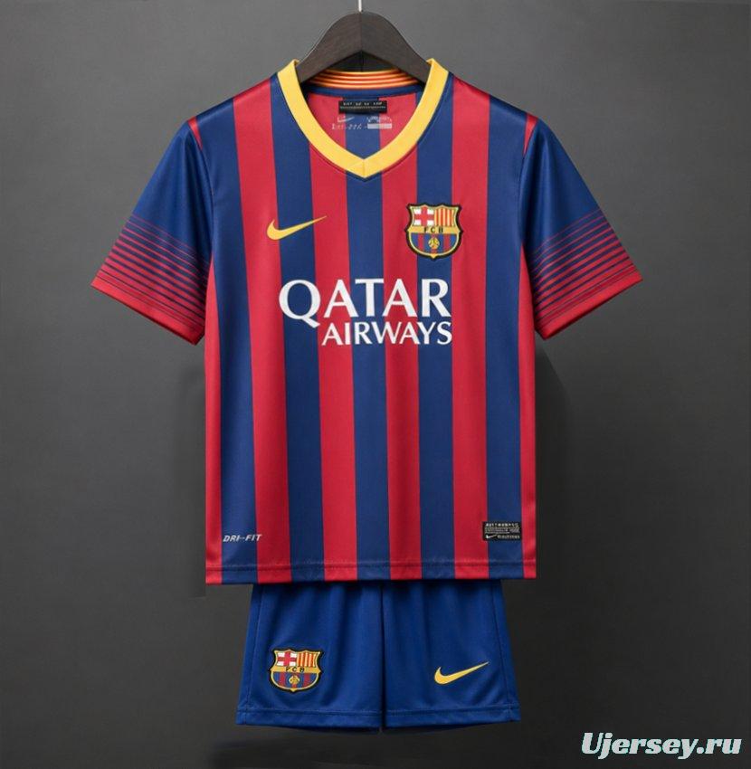 Retro Kids 13/14 FC Barcelona Home Jersey