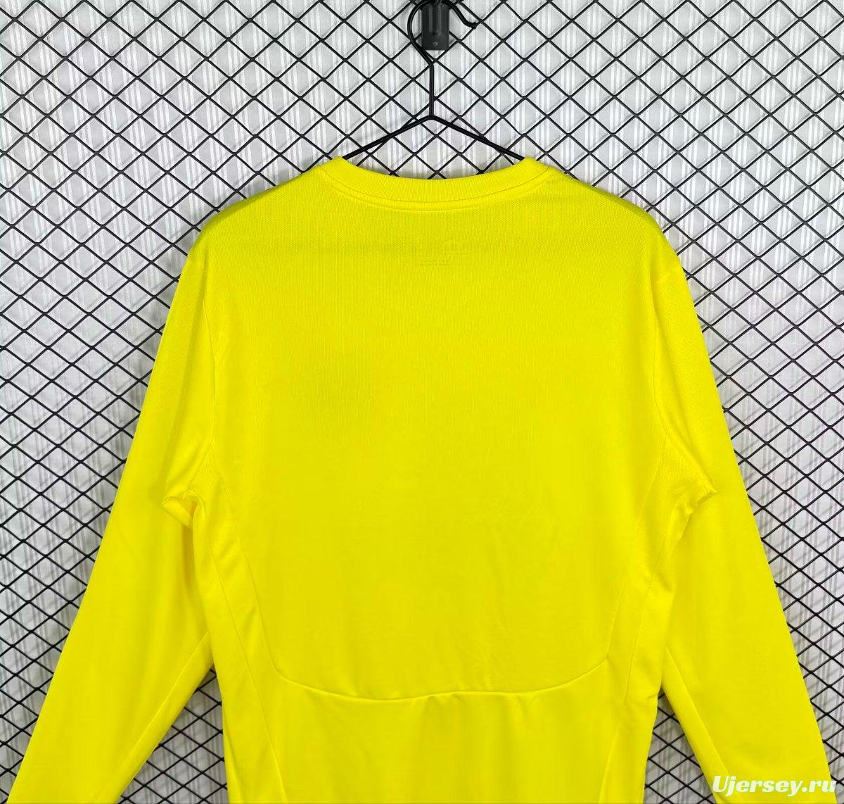 Retro 08/09 Villarreal CF Home Long Sleeve Jersey