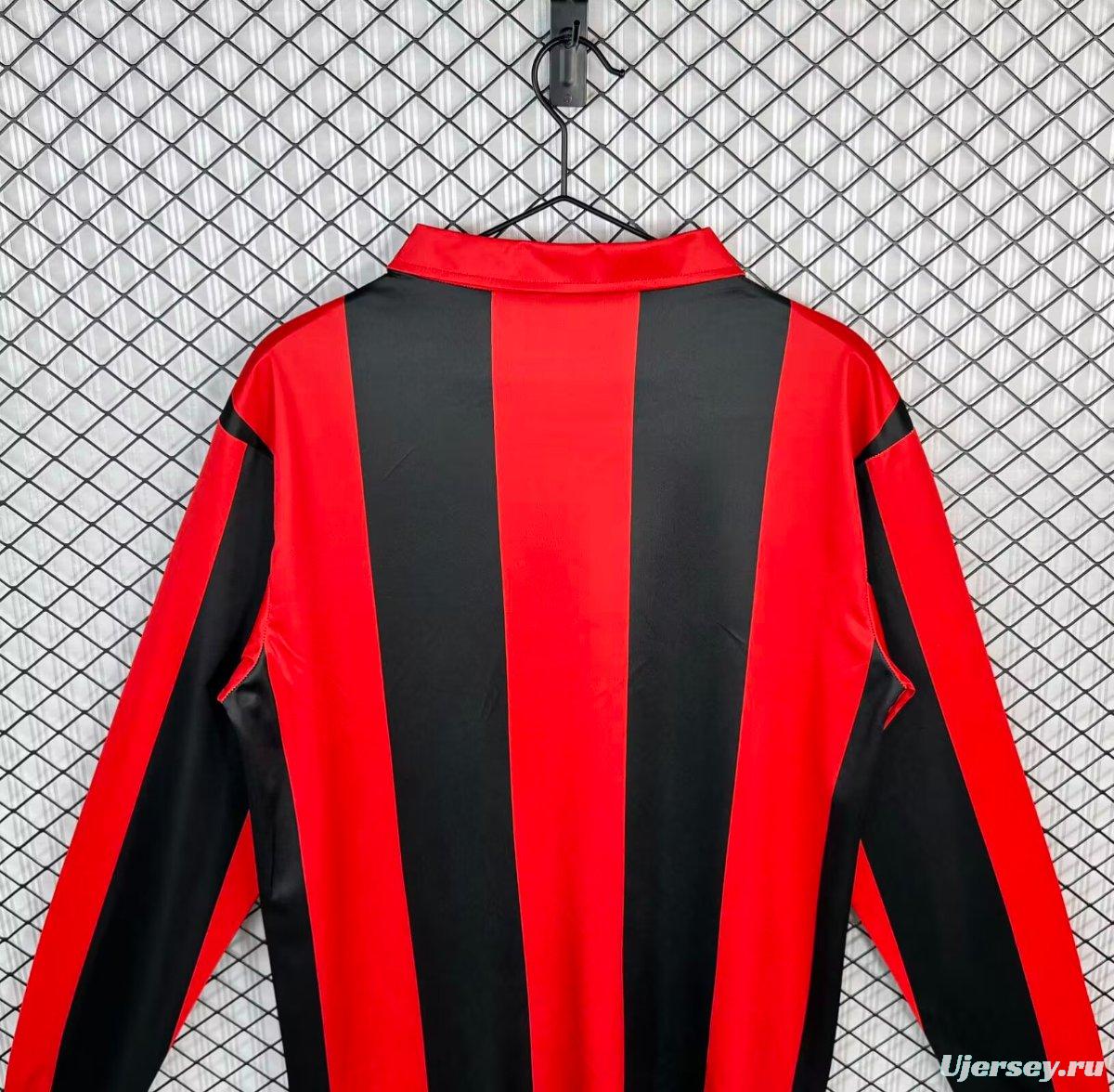 Retro 88/89 Eintracht Frankfurt Home Long Sleeve Jersey