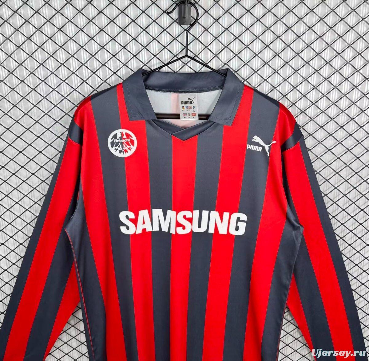 Retro 92/93 Eintracht Frankfurt Home Long Sleeve Jersey