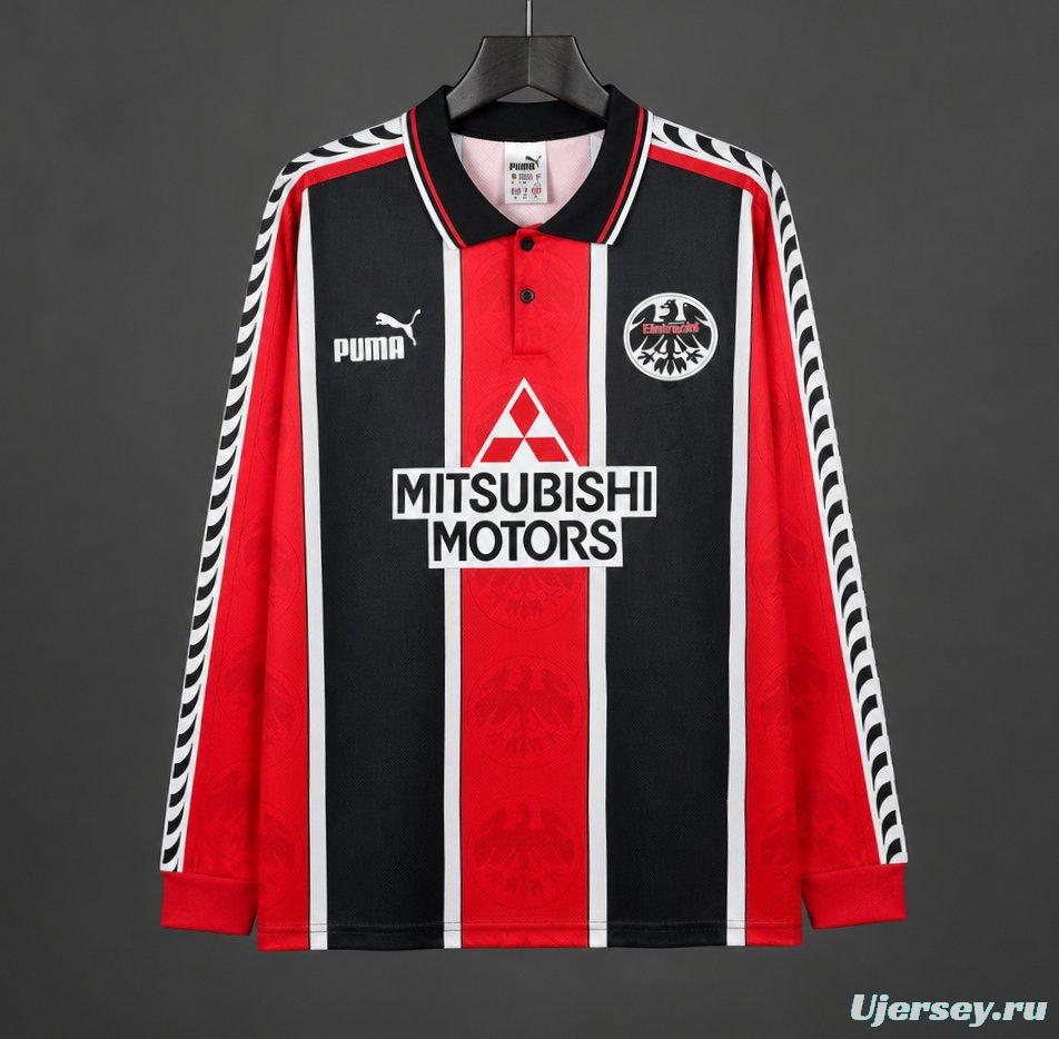 Retro 95/96 Eintracht Frankfurt Home Long Sleeve Jersey