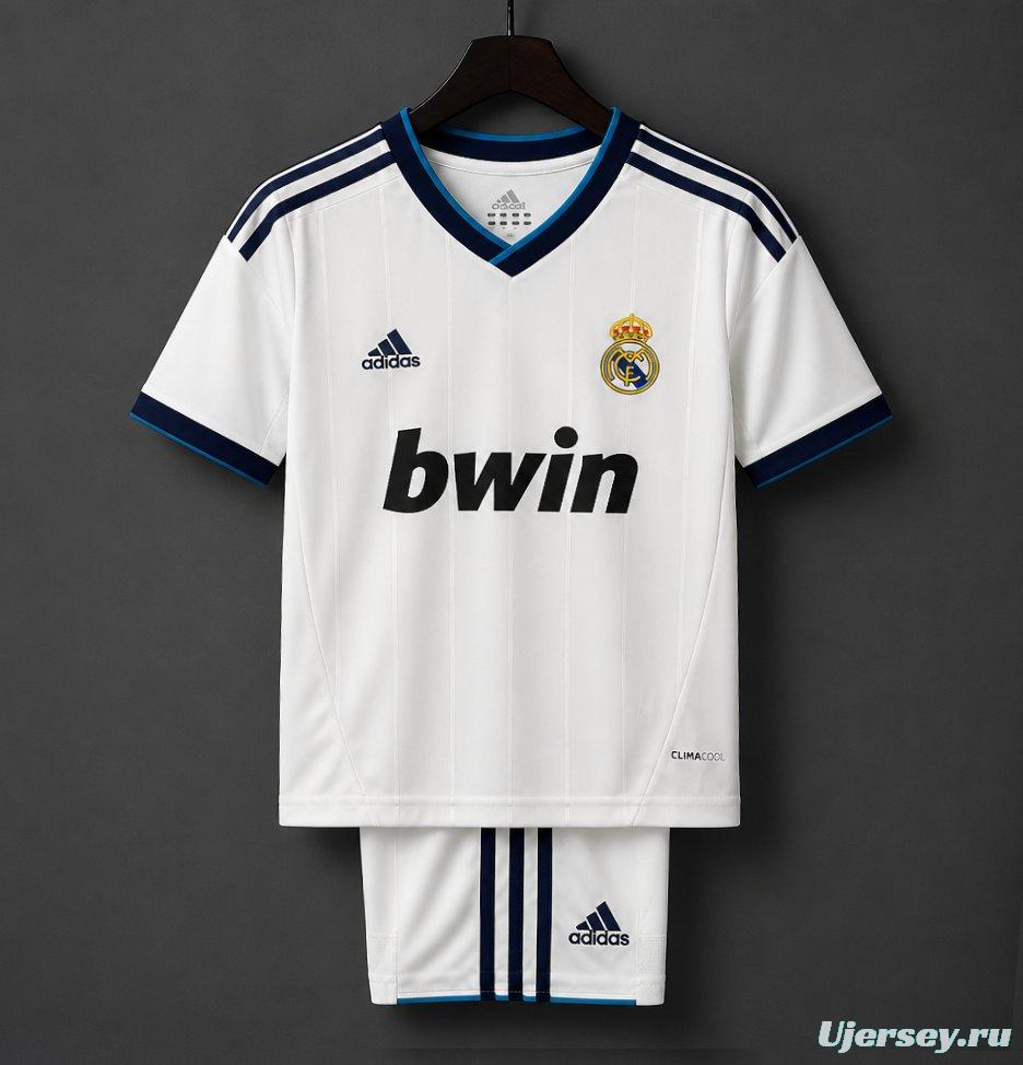 Retro Kids 12/13 Real Madrid Home Jersey