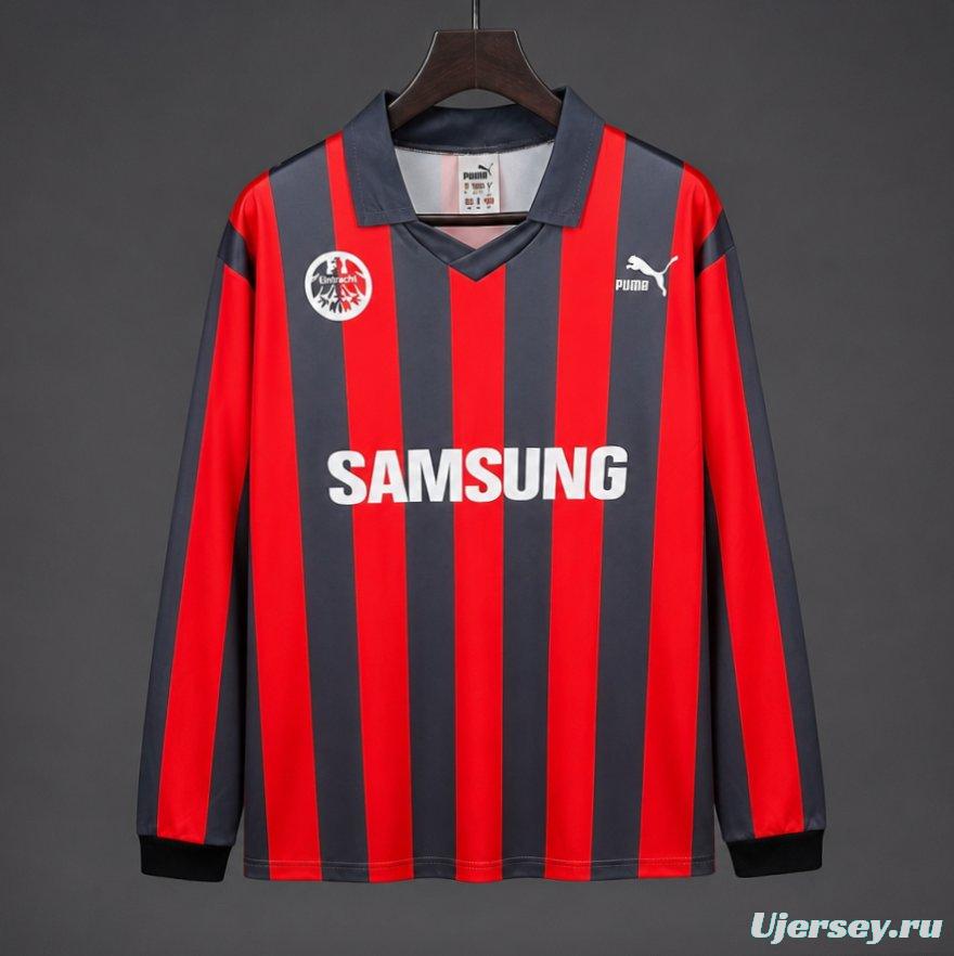 Retro 92/93 Eintracht Frankfurt Home Long Sleeve Jersey