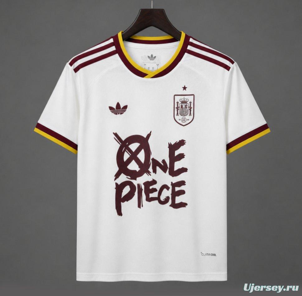 2026 Spain x One Piece Away Special Printing Jersey