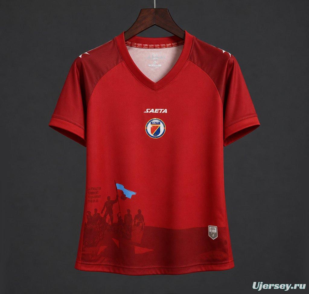 2026 Women Haiti Third Red Jersey