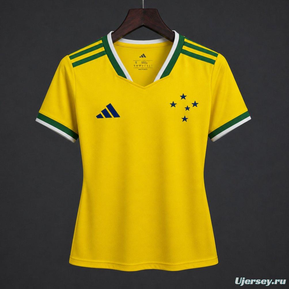 26/27 Women Cruzeiro x Brazil Yellow Special Jersey