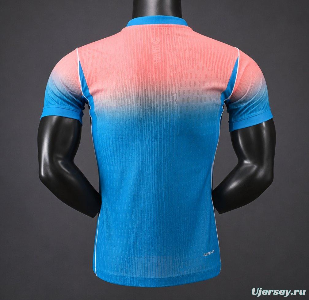 Player Version 2026 Australia Blue with Pink-to-Blue Gradient Away Jersey