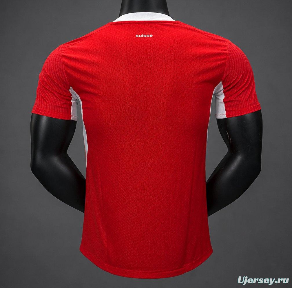 Player Version 2026 Switzerland Home Jersey