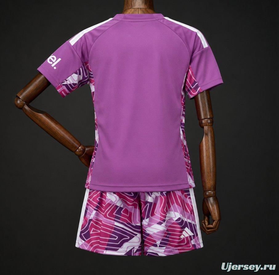 26/27 Kids Arsenal Purple Goalkeeper Jersey