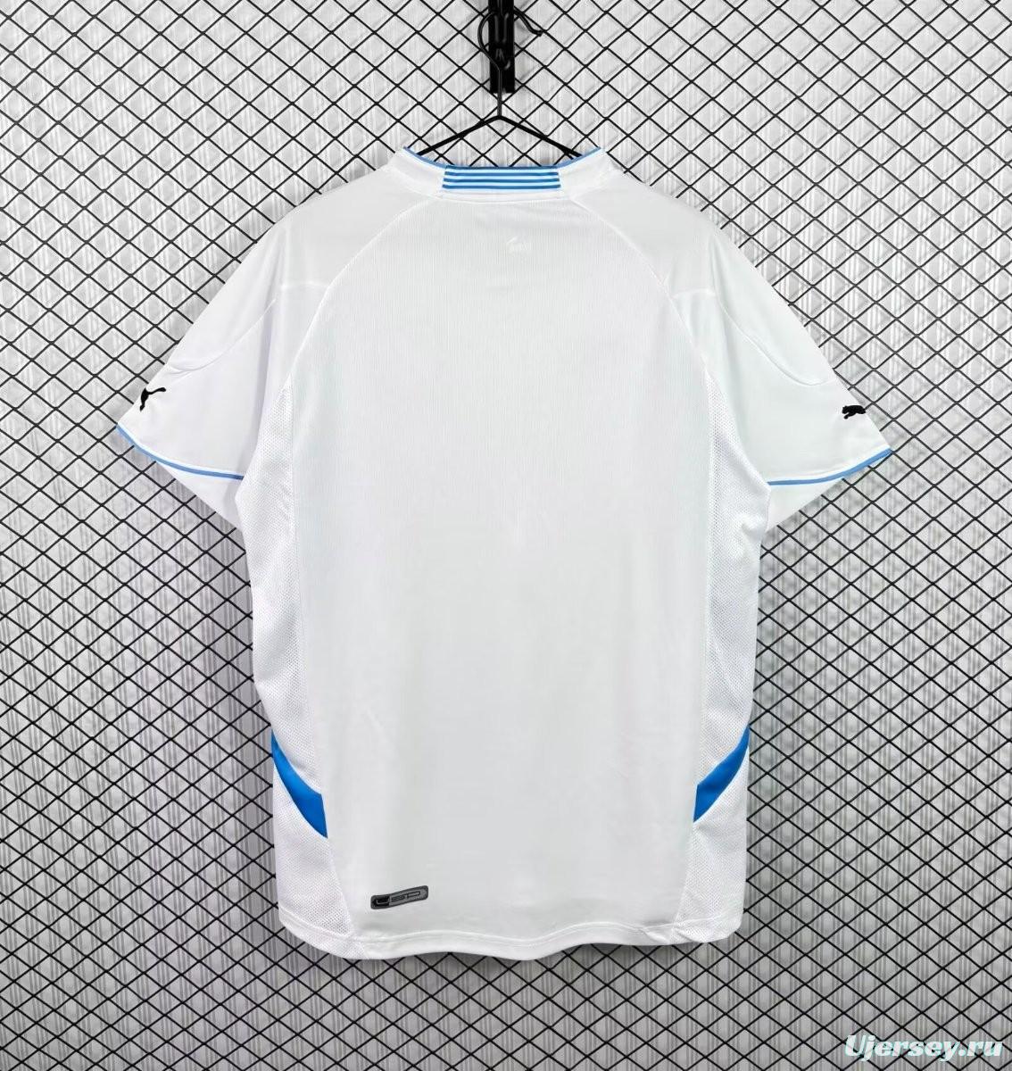 Retro 2010 Uruguay Away White Jersey