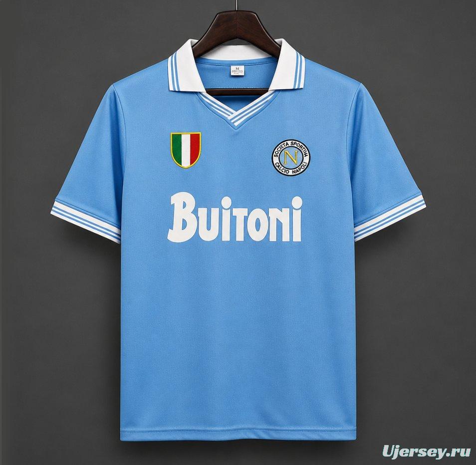 Retro Napoli 86/87 home Soccer Jersey