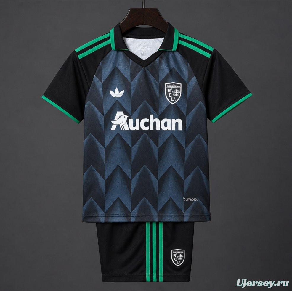 26/27 RC Lens Away Black Green Jersey
