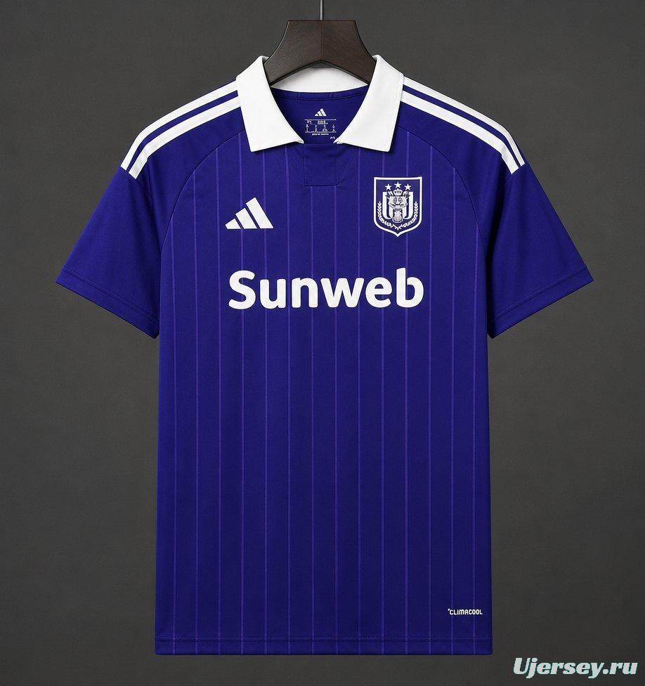 26/27 RSC Anderlecht Purple Pinstripe Home Jersey