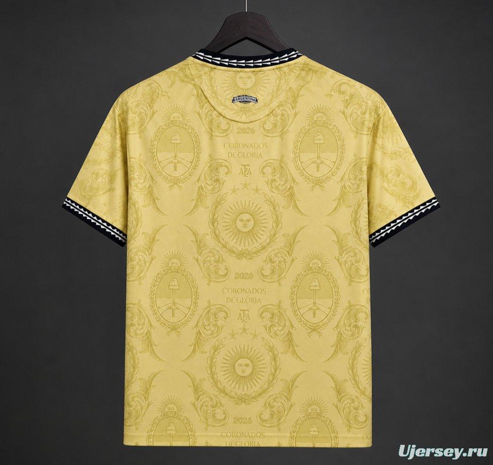 2026 Argentina Commemorative Gold  Jersey