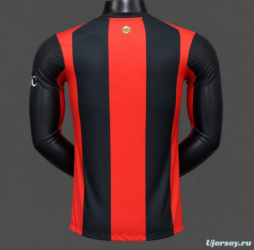 Player Version 26/27 AC Milan Home Long Sleeve Jersey