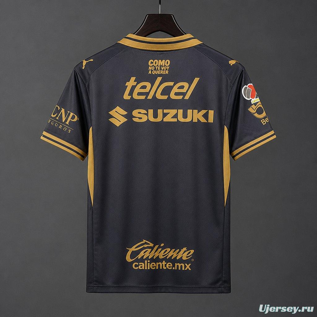 26/27 Pumas UNAM Away Black Jersey