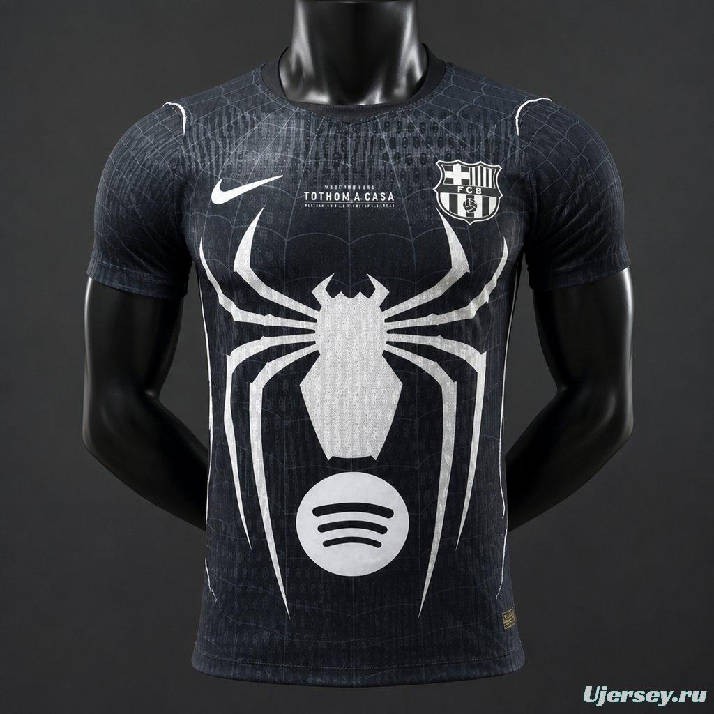 Player Version 26/27 Barcelona x Spider-Man Black Special Edition Jersey