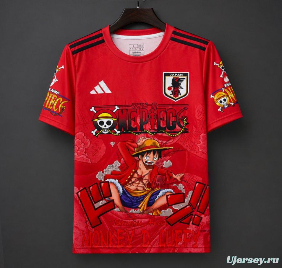 2026 Japan x One Piece Red Special Edition Jersey