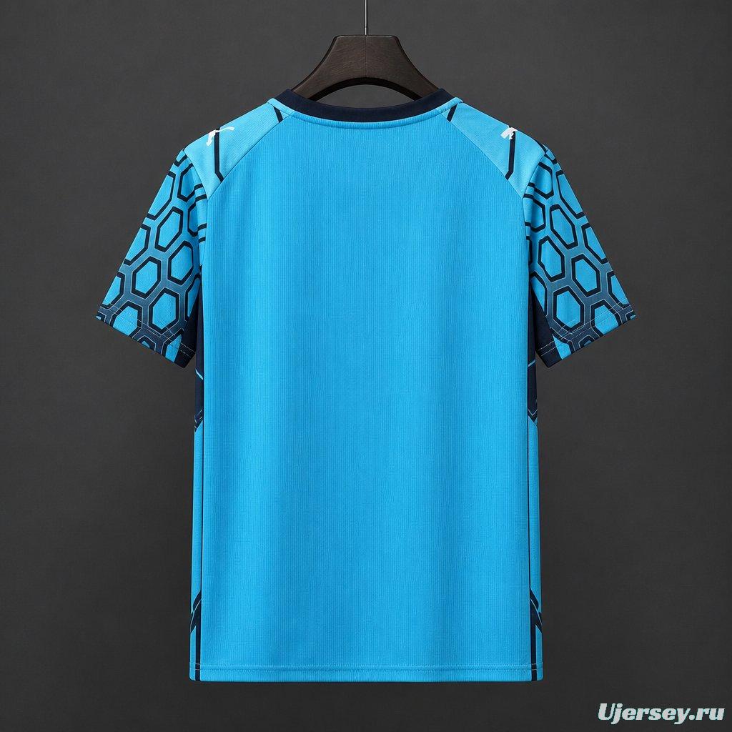 26/27 Olympique Marseille Goalkeeper Bright Aqua/Club Navy Jersey
