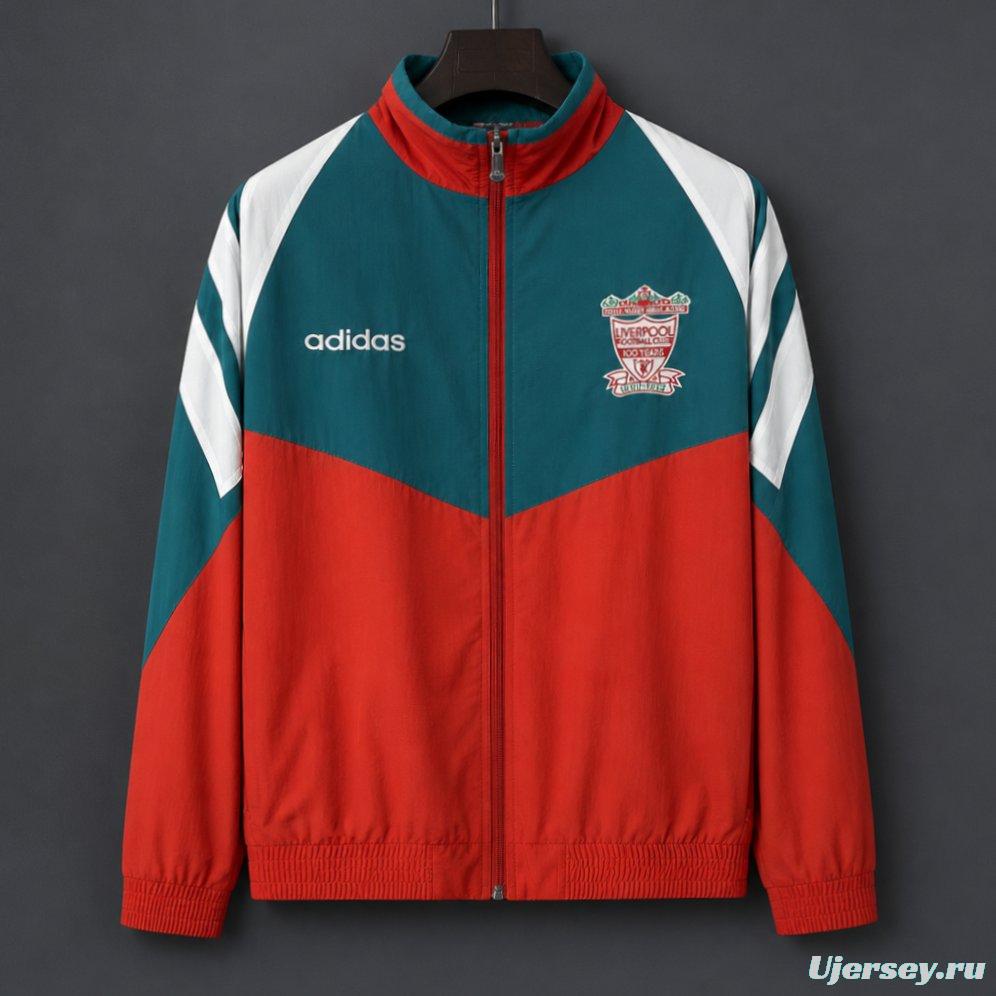Retro 92/93 Liverpool Centenary Full Zipper Rain Jacket