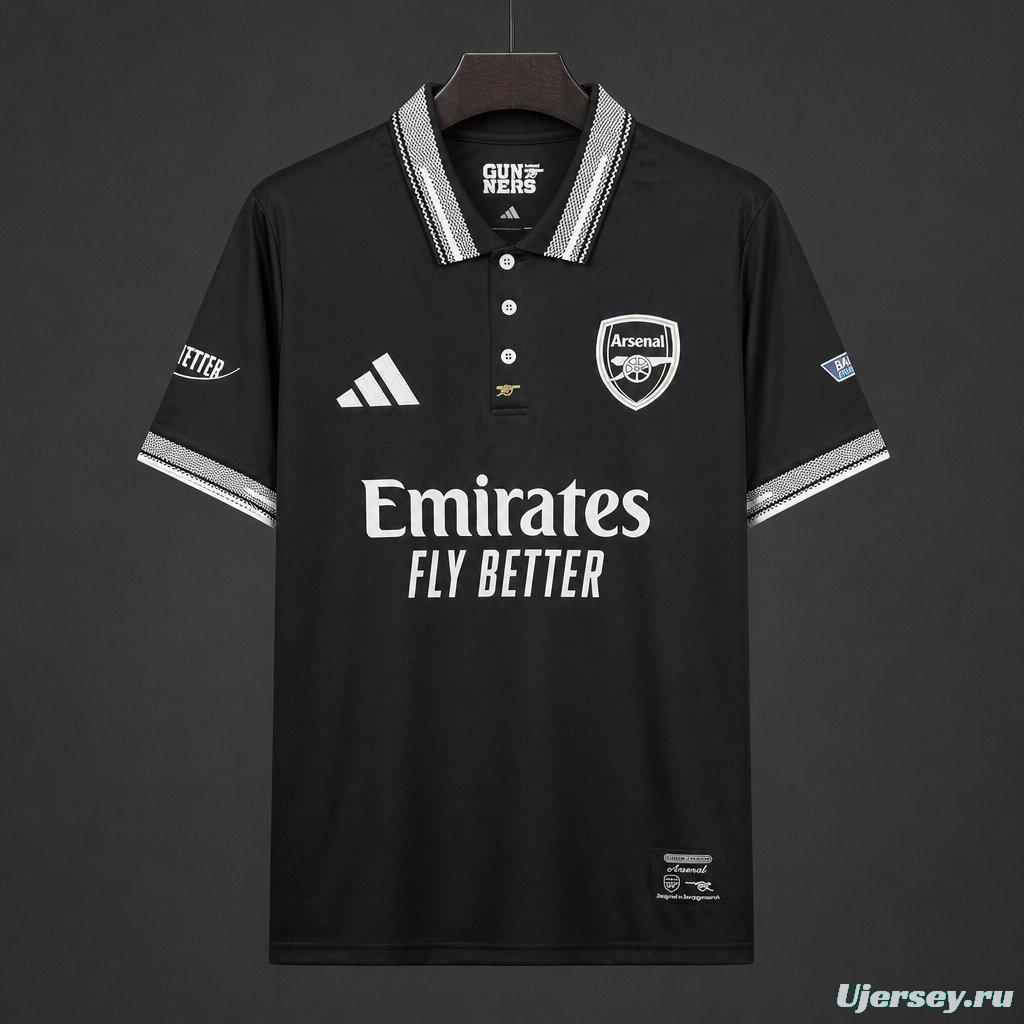 26/27 Arsenal Polo Concept Black Special POLO Jersey