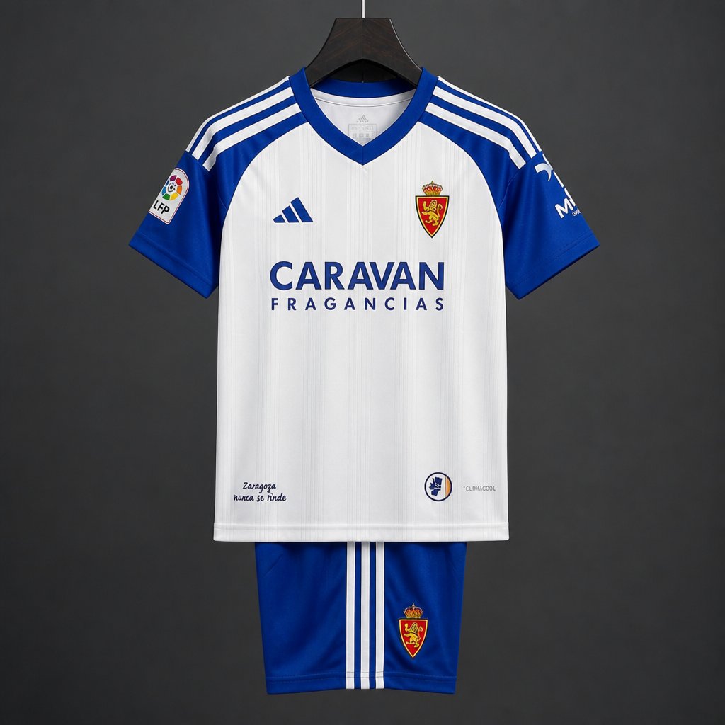 26/27 Kids Real Zaragoza Home  Jersey