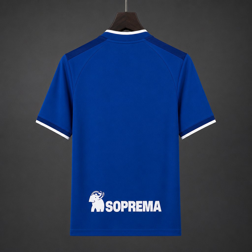 26/27 RC Strasbourg Alsace Home Blue with Dual-Tone Blue Panel Jersey