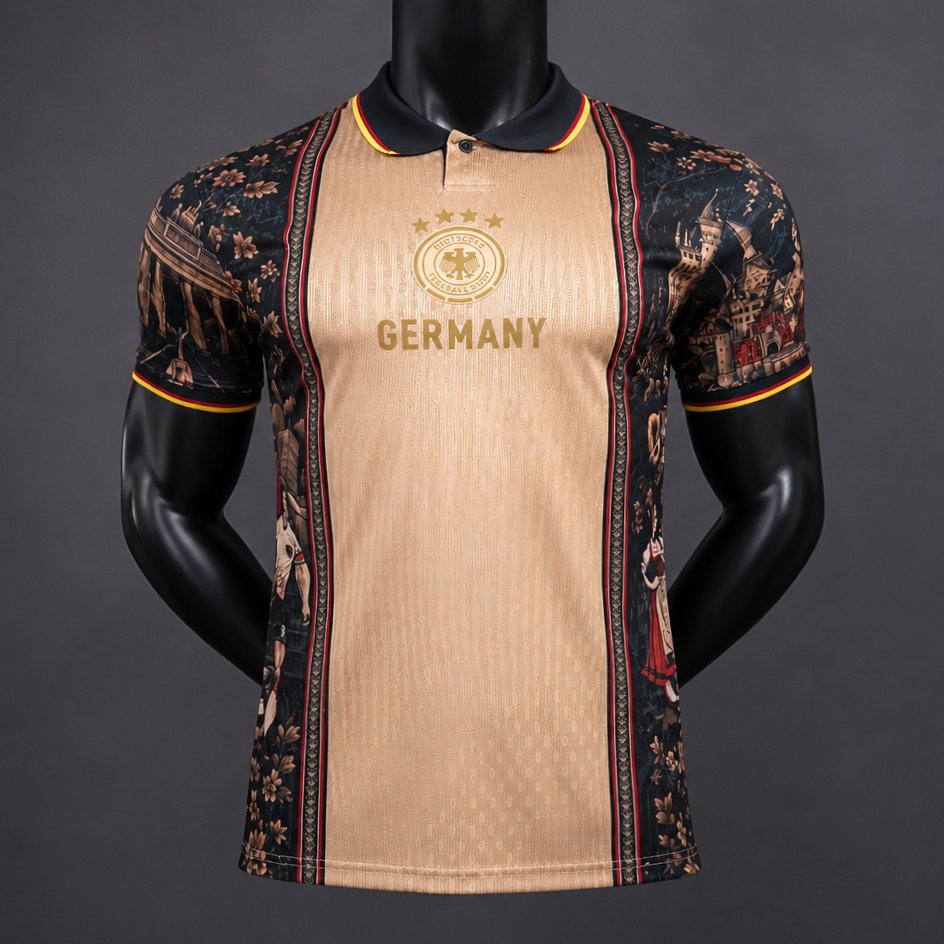 Player Version 2026 Germany National Team Training Heritage Pattern Jersey