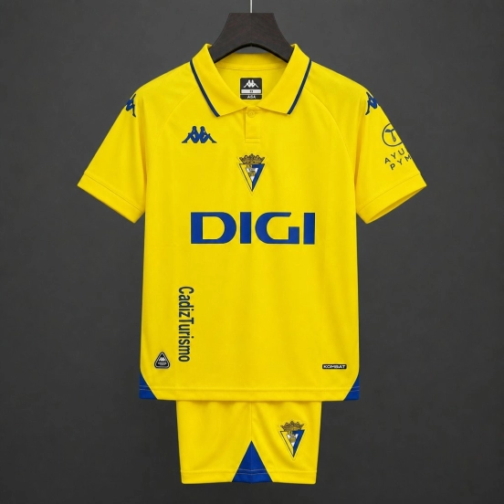 26/27 Kids Cadiz Home Yellow Jersey Kit