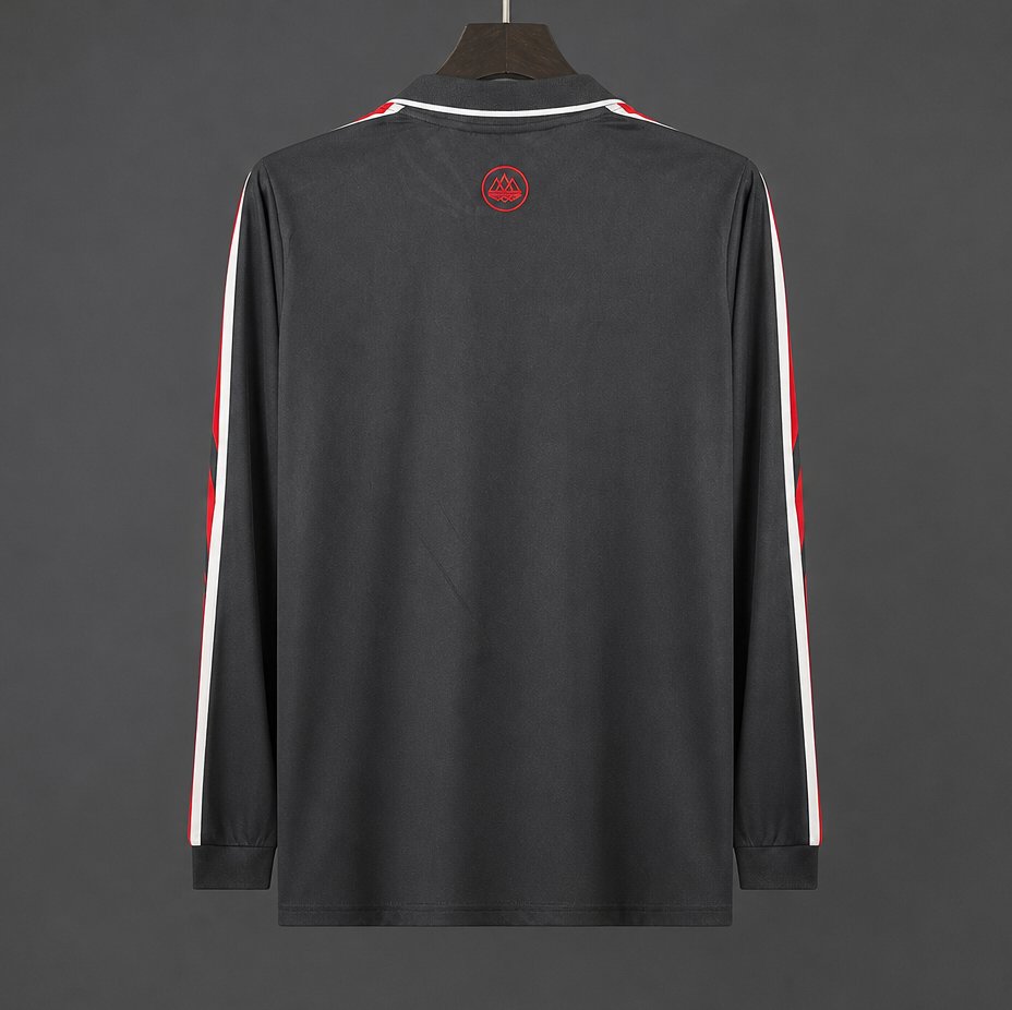 26/27 Manchester United Adidas Spezial Black Long Sleeve Polo Jersey